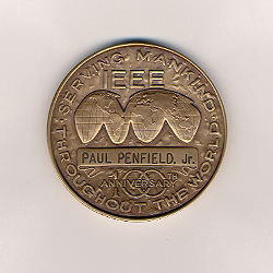 IEEE Centennial Medal, reverse